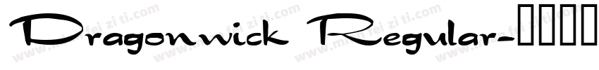 Dragonwick Regular字体转换